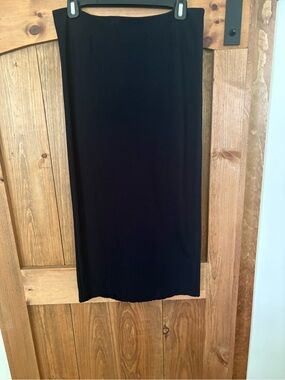 Jarbo Classic Black Straight Midi Pencil Skirt